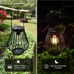 Luces Led Colgantes En Espiral Alimentadas Por Energía Solar