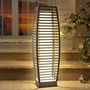 Lampada Solare Da Esterno In Vimini - Lanterna Per Giardino, Patio E Balcone, Atmosfera Calda E Boho