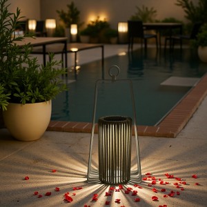 Portable Outdoor Solar Floor Lanterns