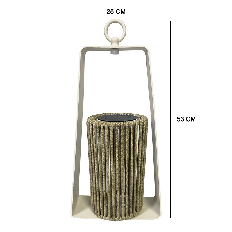 Portable Outdoor Solar Floor Lantern Size