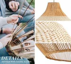 Beatrice Rattan Pendant Lights