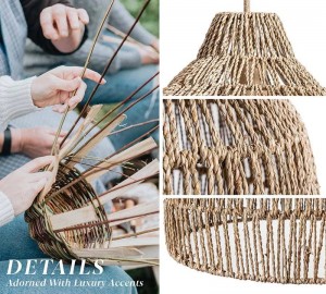 Dreamy Palm Fibers Pendant Lights