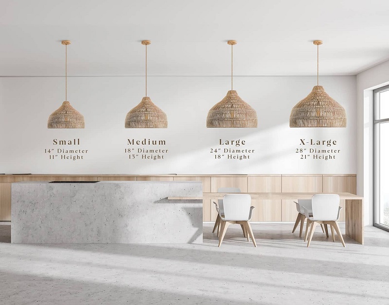 Bestseller dreamy rattan pendant light size