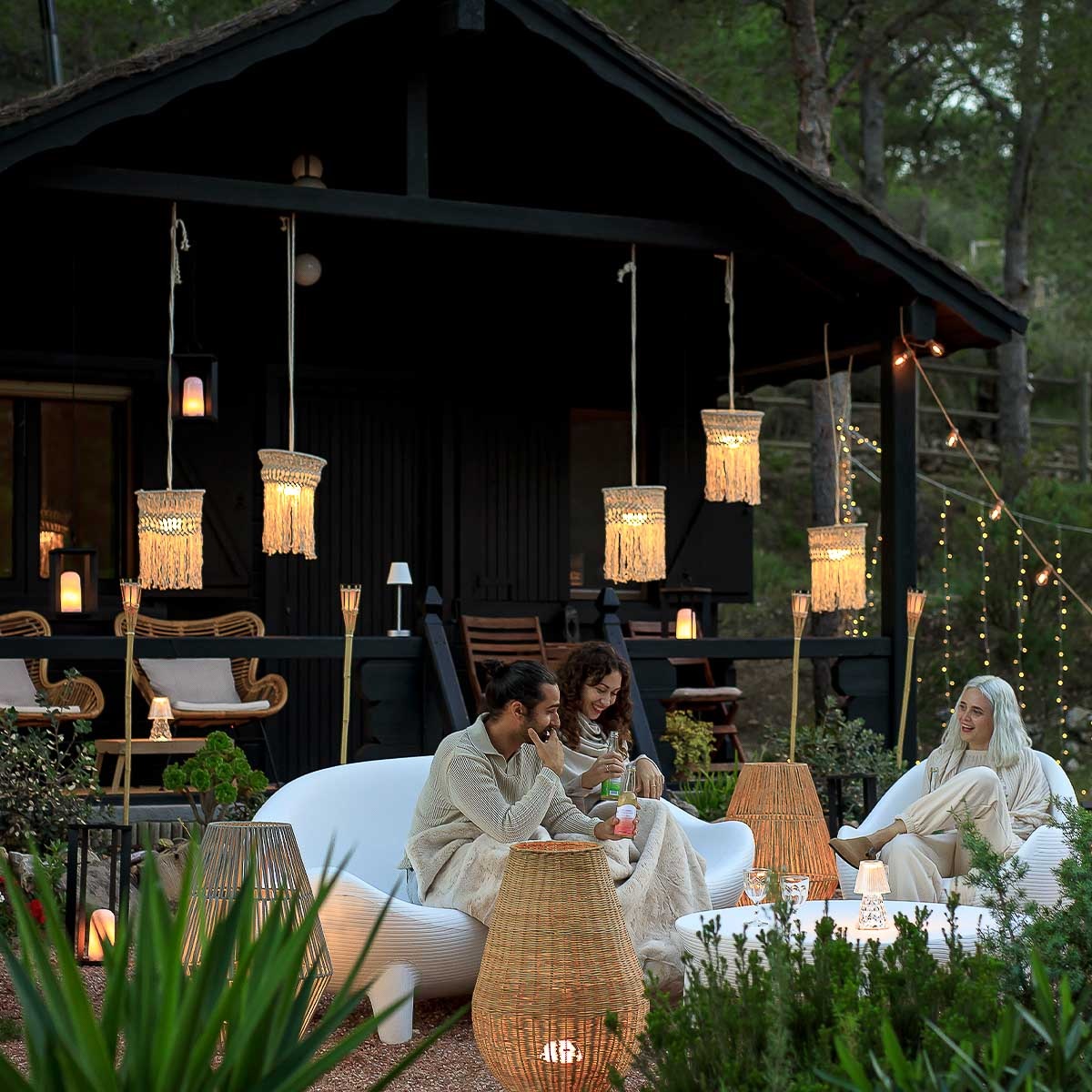 Bohemian Outdoor Pendant Light for Patio