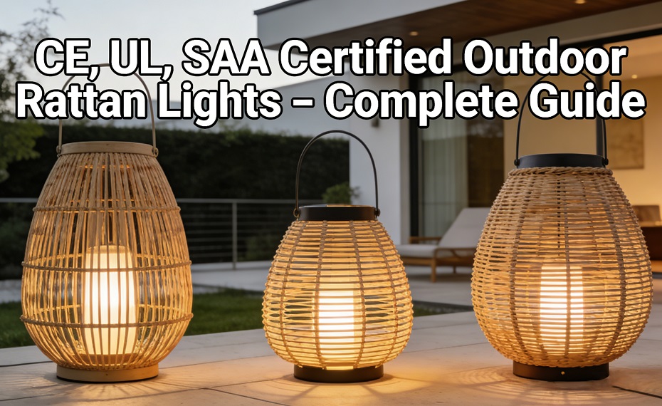 CE, UL, SAA Certified Outdoor Rattan Light – Full Guide