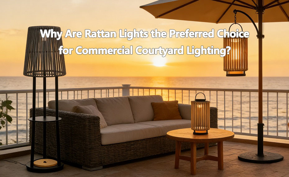 Commercial Courtyard Lighting Solutions: Why Are Rattan Lights So Popular?