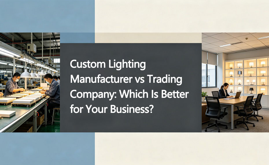 Custom Lighting Manufacturer vs Trading Company: Which Is Better for Your Business?