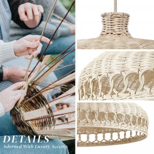Crown Rattan Pendant Lights