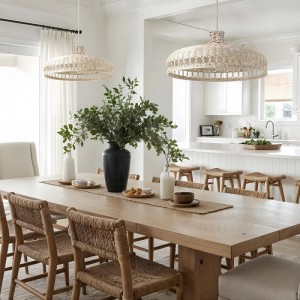 Crown Rattan Pendant Lights