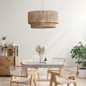 Double-layered Hemp Rope Pendant Lights