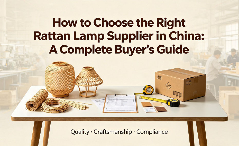 How to Choose the Right Rattan Lamp Supplier in China?