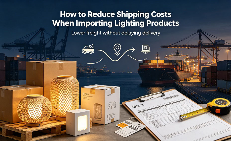 How to Reduce Shipping Costs When Importing Lighting Products?