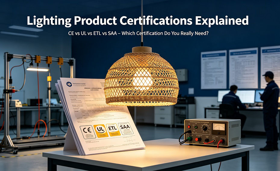 Lighting Product Certifications Explained: CE vs UL vs ETL vs SAA