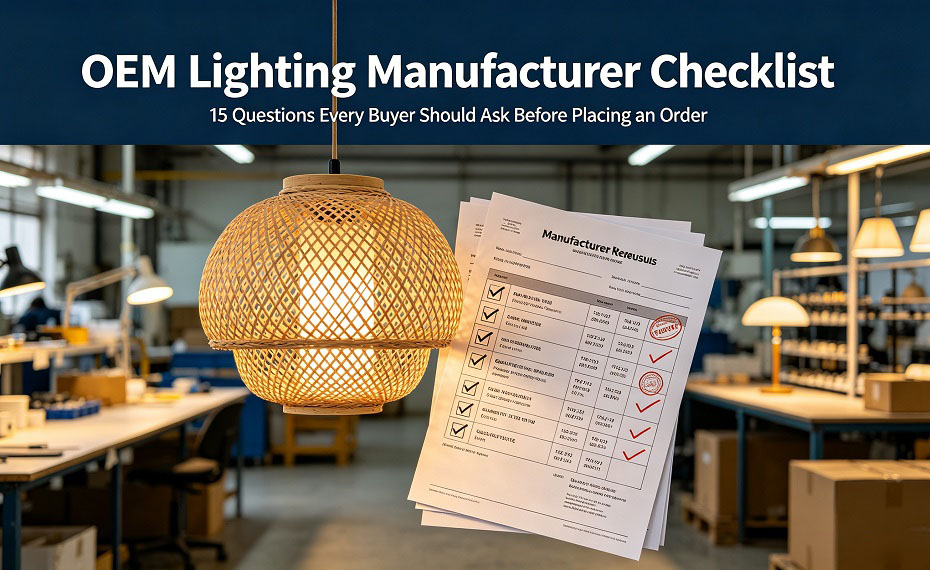 OEM Lighting Manufacturer Checklist: 15 Questions Every Buyer Should Ask Before Placing an Order