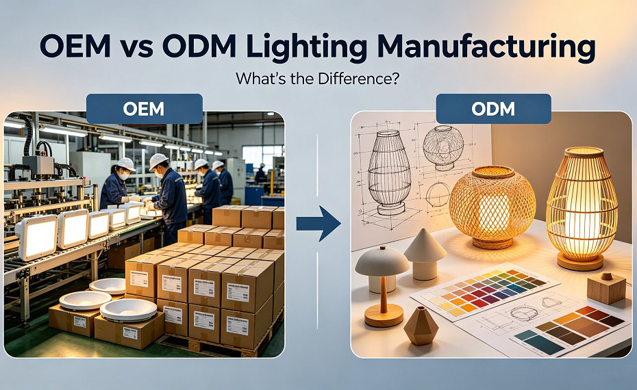 OEM vs ODM Lighting Manufacturing: What’s The Difference？