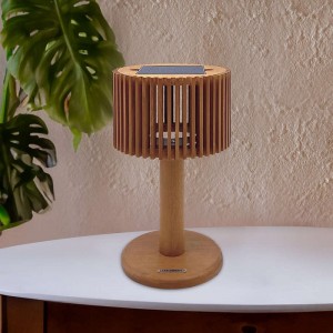 Philben Portable Wooden Solar Table Lamps
