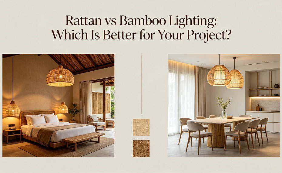 Rattan vs Bamboo Lighting: Which Is Better for Your Project？