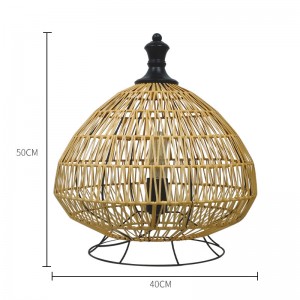 Round rattan table lamp manufacturing wholesale | XINSANXING