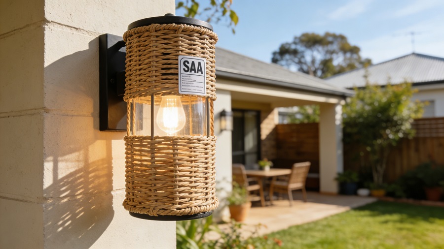 SAA approved outdoor rattan light for Australia and New Zealand