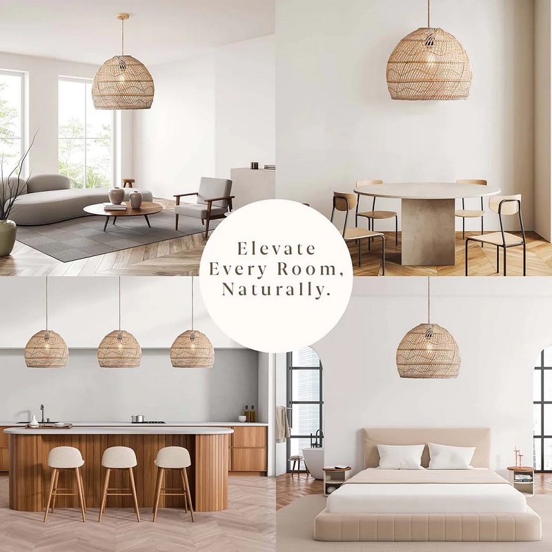 Santana rattan pendant light concepts