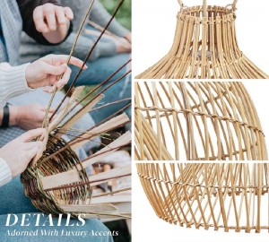 Serena Rattan Pendant Lights