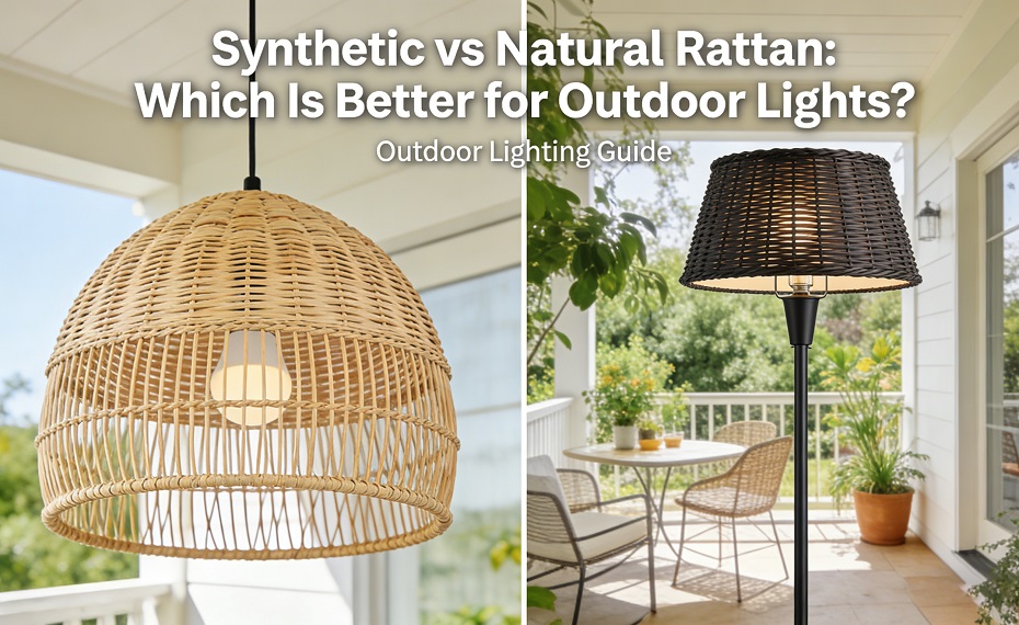 Synthetic vs Natural Rattan Which Is Better for Outdoor Lights