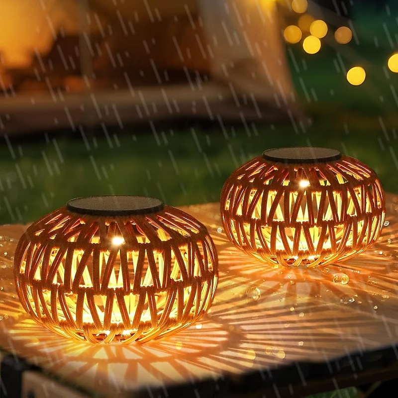 Waterproof, UV-resistant, mildew-proof, and moisture-proof synthetic rattan lamps