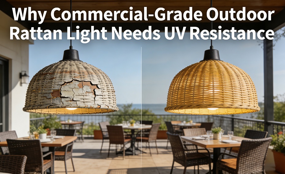 Why Commercial-Grade Outdoor Rattan Light Needs UV Resistance