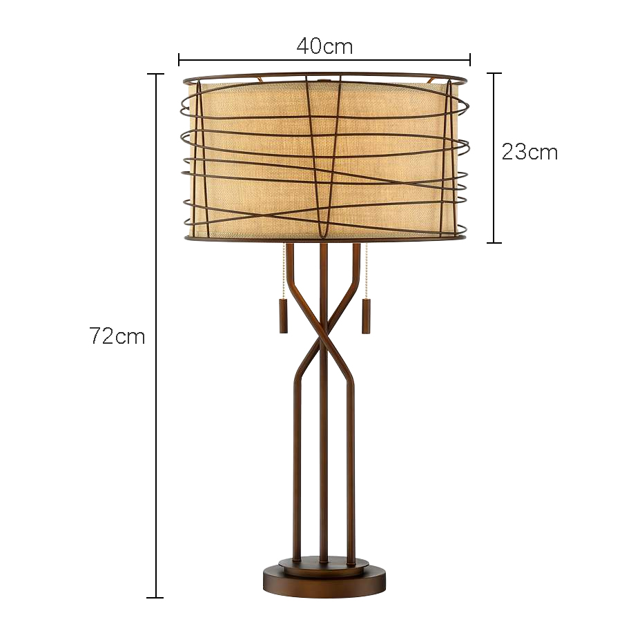 Woven Metal Table Lamp