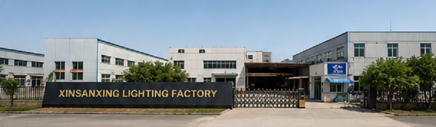 XINSANXING Lighting Factory—a manufacturing base for rattan lights in China.