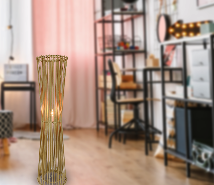 affordable floor lamp rattan