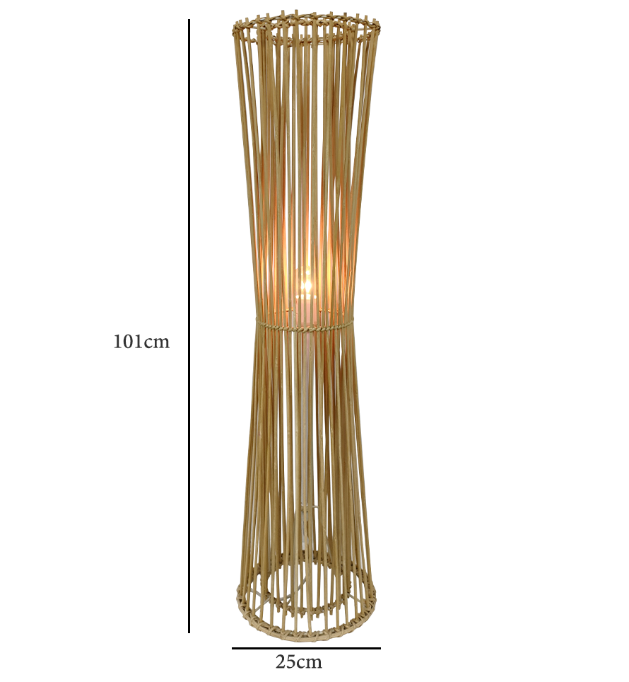 affordable floor lamp rattan