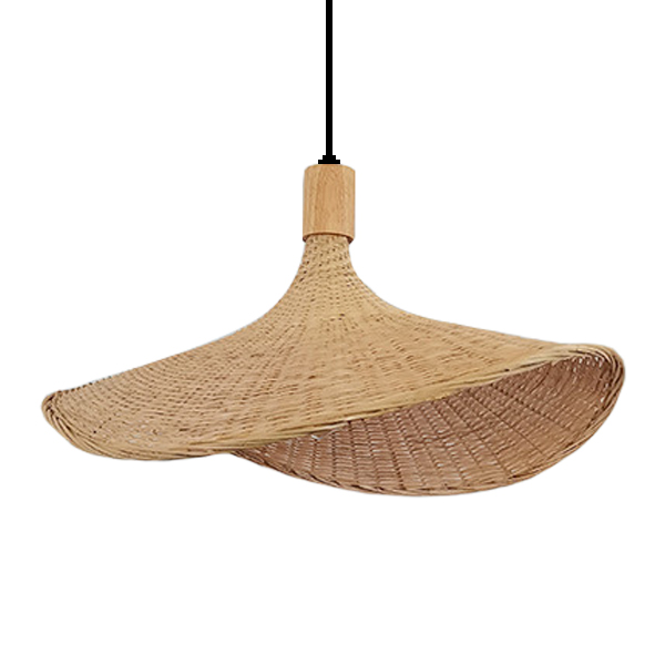 Bamboo pendant,Personalized straw hat lamps | XINSANXING Featured Image