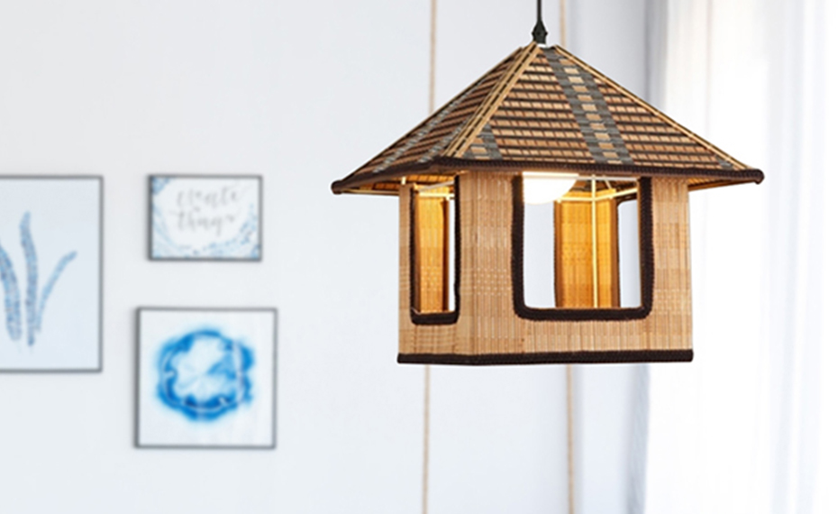 Das Weben einer Bambus-Rattan-Lampe | XINSANXING