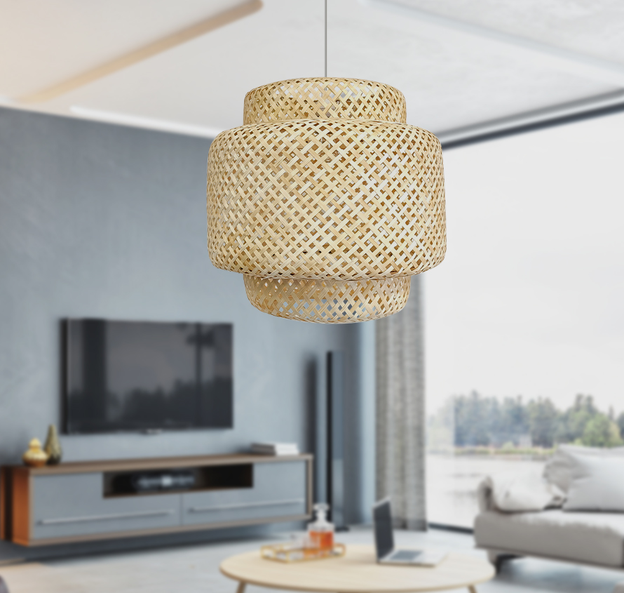 bamboo ceiling lamp