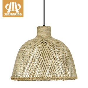 Wholesale Price China wholesale bamboo floor lamp pricelist - Basket Weave Bamboo Pendant Lamp – Custom Made | XINSANXING – Xinsanxing Lighting