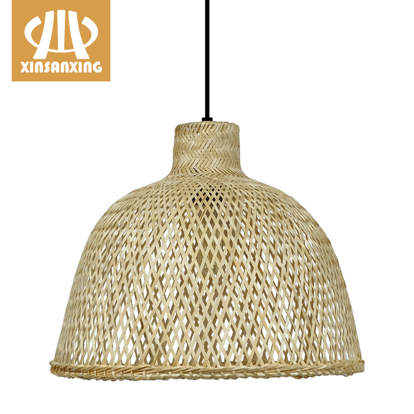 2022 wholesale price Outdoor Bamboo Pendant Lights -
 Basket Weave Bamboo Pendant Lamp – Custom Made | XINSANXING – Xinsanxing Lighting