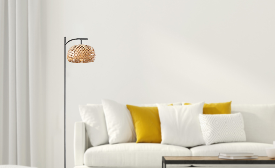 What is the style of Bamboo floor lamp | XINSANXING