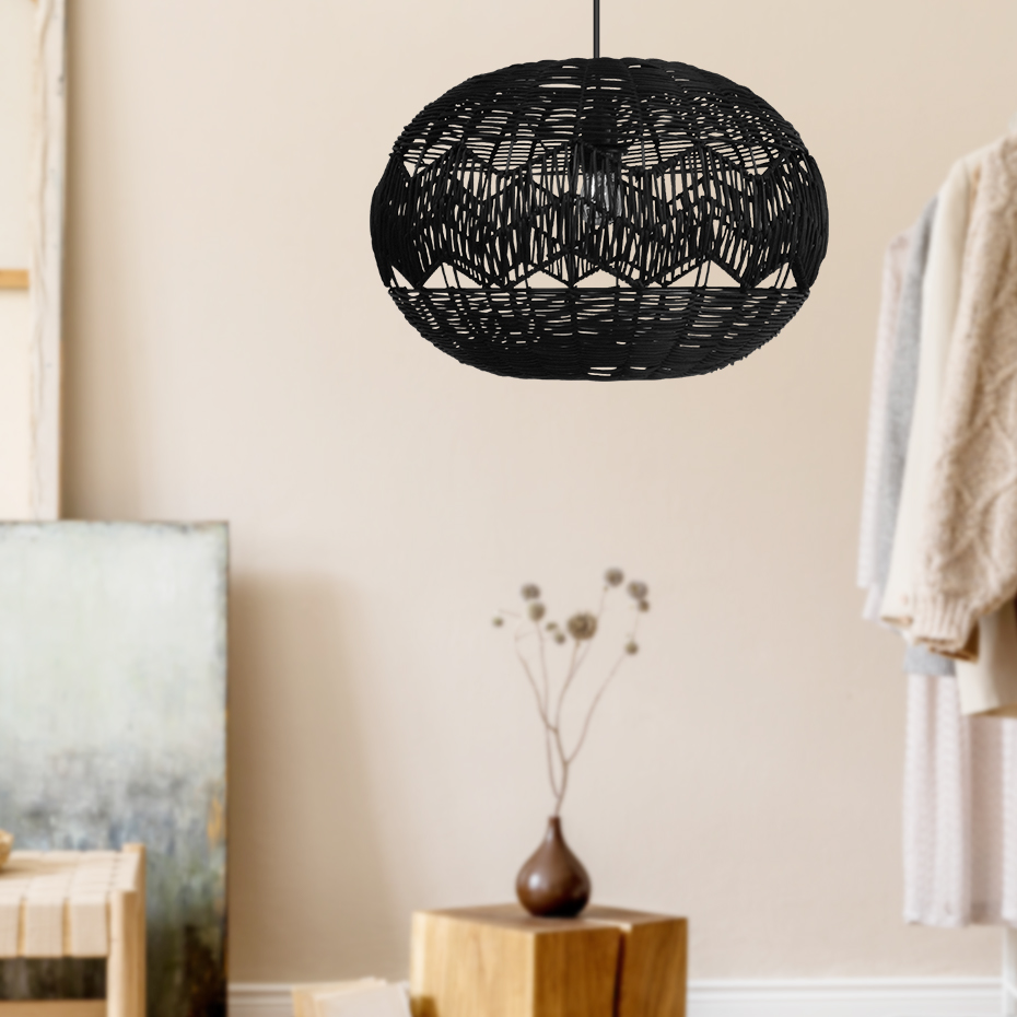 Bohemisk hänglampa i rotting