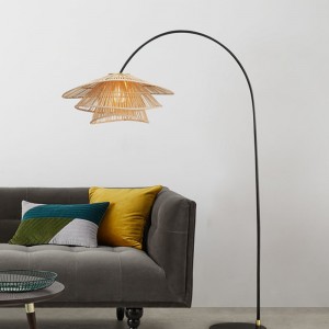 Bohemian floor lamp Natural bamboo lamp wholesale | XINSANXING