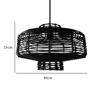 Black Rattan Pendant Light Wholesale & Custom | XINSANXING