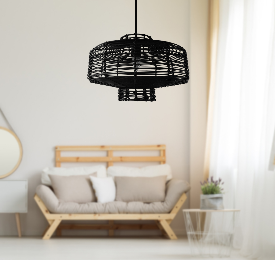 lace rattan pendant 9