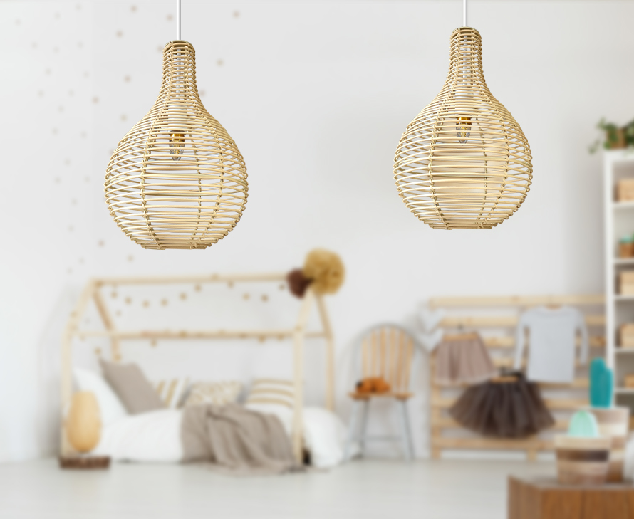 large rattan pendant light 6
