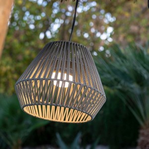 Wireless Rattan Pendant Lamp
