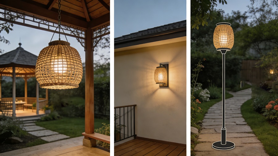outdoor rattan light size customization diagram standard dimensions for hanging wall floor lights