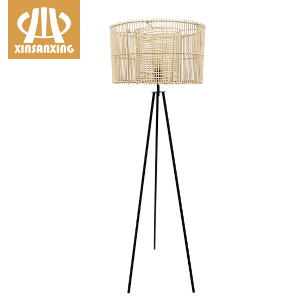 Bamboo Ceiling Light Supplier – 
 Rattan Tripod Floor Lamp Wholesale Supplier from China | XINSANXING – Xinsanxing Lighting