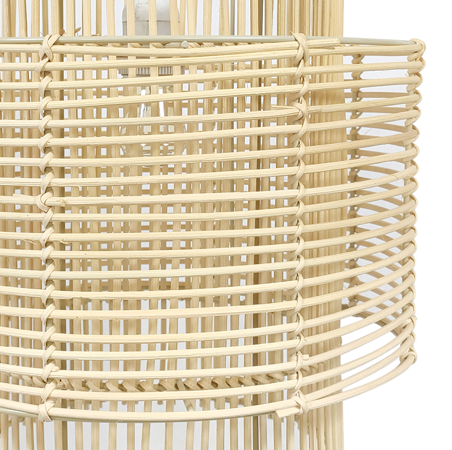 rattan flush mount ceiling light 9