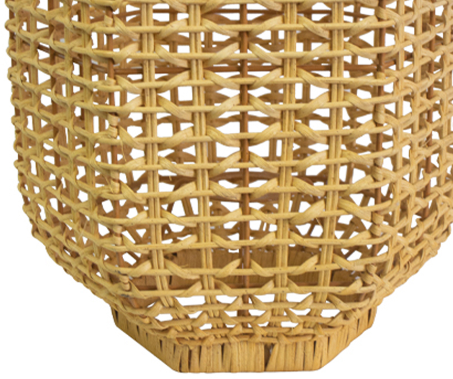 rattan flush mount light 8