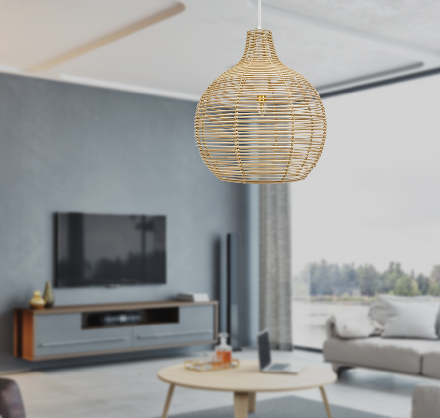 rattan hanging lamp 10