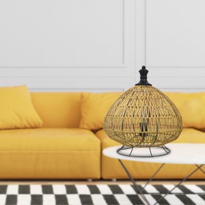 Round rattan table lamp manufacturing wholesale | XINSANXING